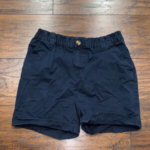 Style & Co. Women's Dark Blue navy Flat Front Shorts elastic waist size 6 EUC!